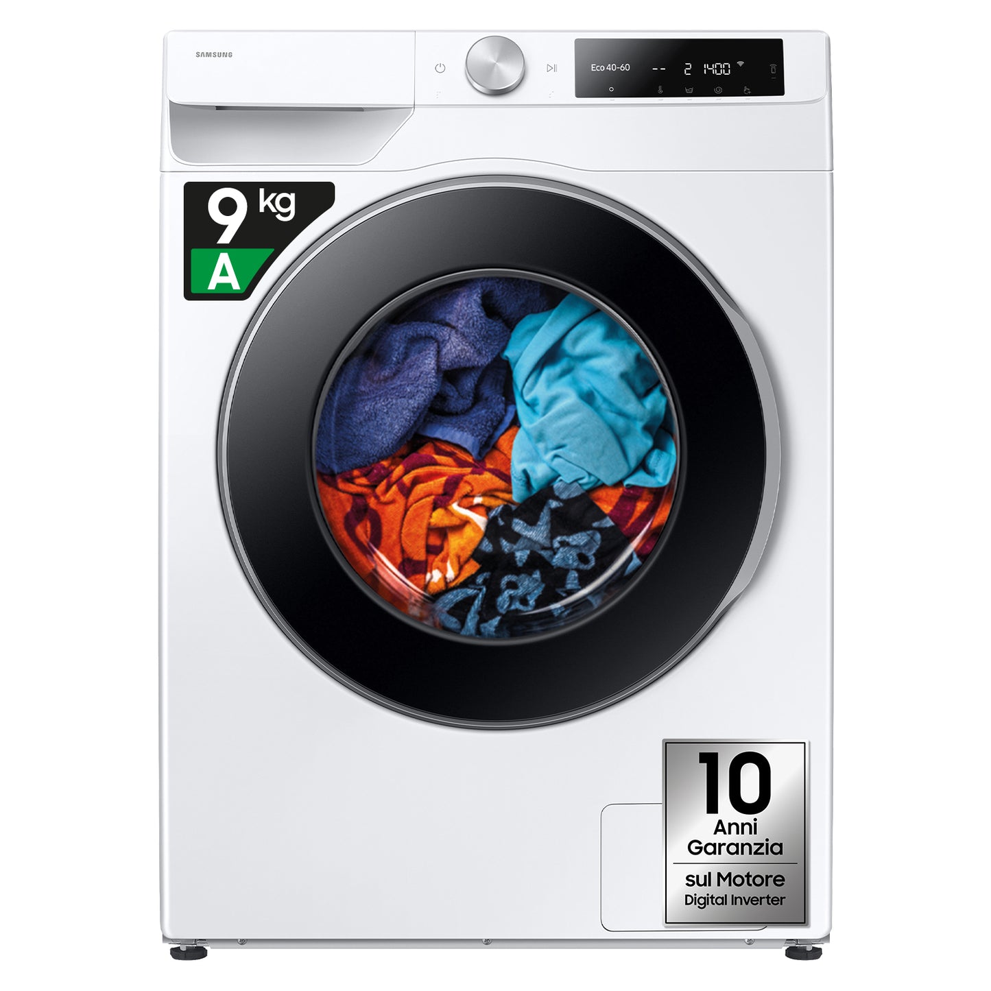 SAMSUNG BIANCO WW90DG6U25LEU3 | LAVATRICI | LAVATRICI CARICO FRONTALE | LAV. C/FRONTALE 9-9,99KG | L
