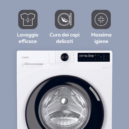 CANDY BIANCO BR49B8S | LAVATRICI | LAVATRICI CARICO FRONTALE | LAV. C/FRONTALE 9-9,99KG | LAV.C/FRON