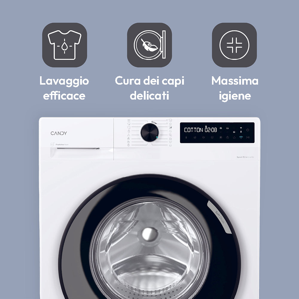 CANDY BIANCO BR49B8S | LAVATRICI | LAVATRICI CARICO FRONTALE | LAV. C/FRONTALE 9-9,99KG | LAV.C/FRON