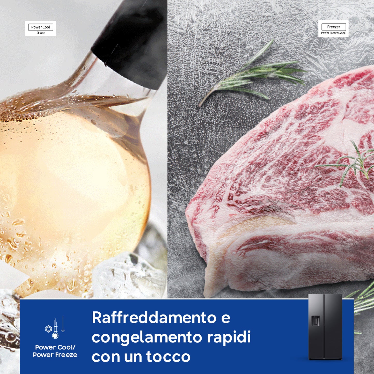 SAMSUNG BIANCO RS80F66KBFEF | FRIGORIFERI | SIDE BY SIDE | SIDE BY SIDE NO FROST | SBS 635LT CE.B NO