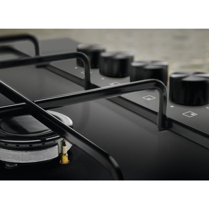 Electrolux BI   KGS6404B   | 60 cm - Slim - Comandi Laterali - 4 fuochi gas - Bruciatori Fiamma Pura