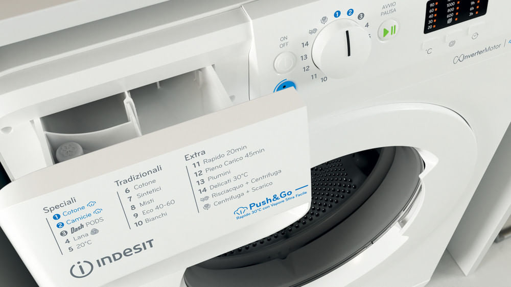 INDESIT BIANCO BWA81496XWVIT | LAVATRICI | LAVATRICI CARICO FRONTALE | LAV. C/FRONTALE 8-8,99KG | LA