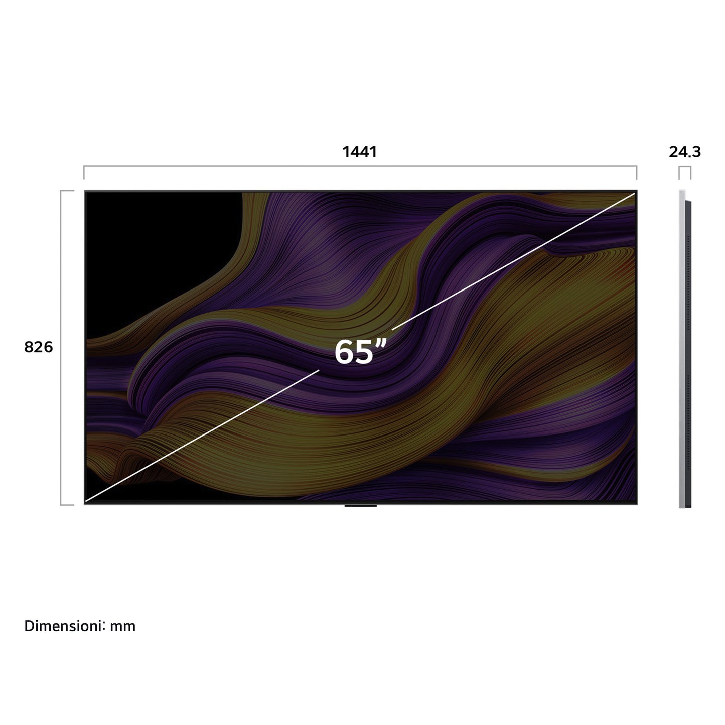 LG ELETTRONICA OLED65G56LS | TV | TV OLED | TV OLED 61" - 69" | TV OLED EVO 65"UHD 4K DVBT2/S2 SMART