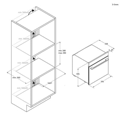 HOOVER BI  HO6M5G3YTB | 33703882 | New Collection 5 MATT | Forno Collection 5 Matt con Interfaccia F