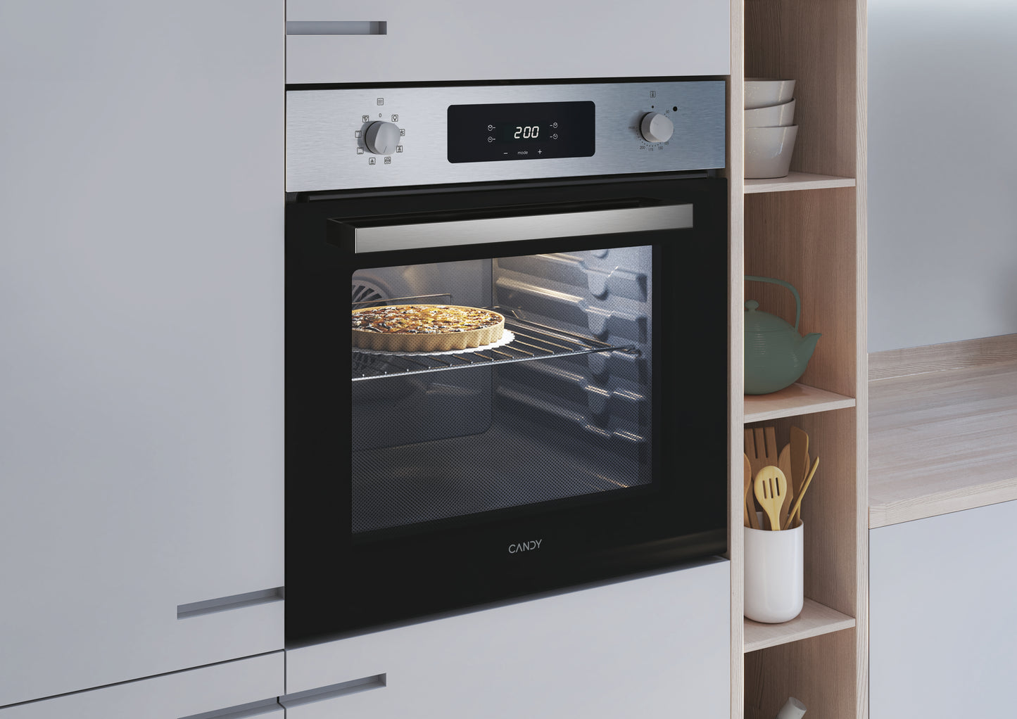 CANDY BI FMCIDCX605/CA|33704197|Forno Vapore Ventilato Display+2 manopole;  ?8 funzioni; 65L; Classe