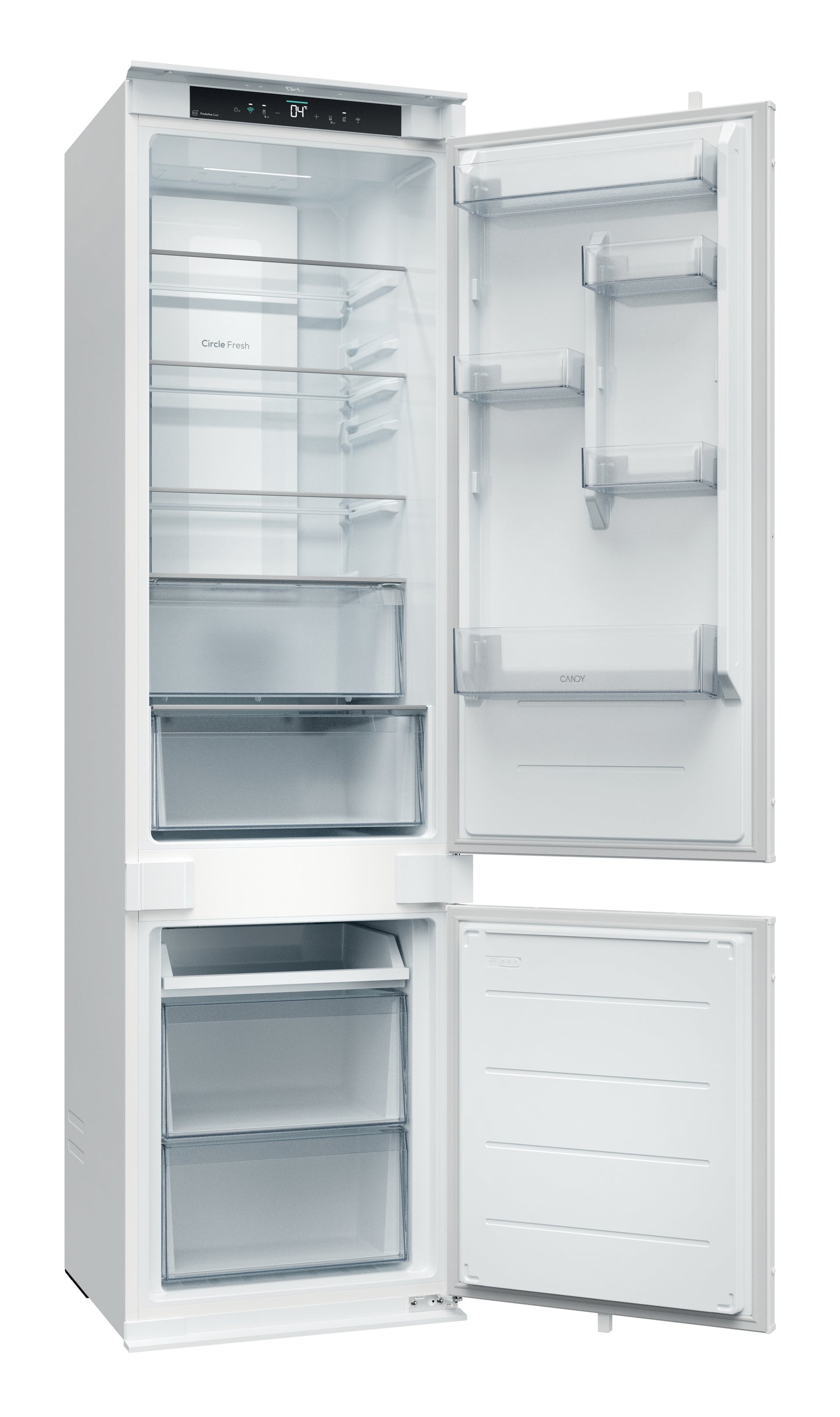 CANDY BI CNBQT3519EW|34901737|Combi 193cm Total no frost, classe energetica E, 281lt, 33db, controll