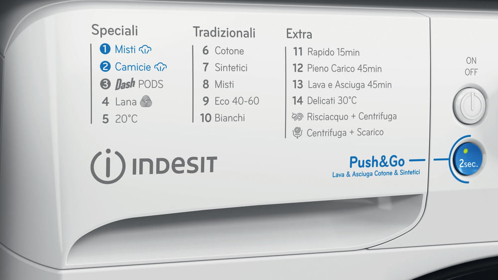 INDESIT BIANCO BDE96436WKVIT | LAVASCIUGA | LAVASCIUGA CARICO FRONTALE | LAVASCIUGA CARICO FRONTALE