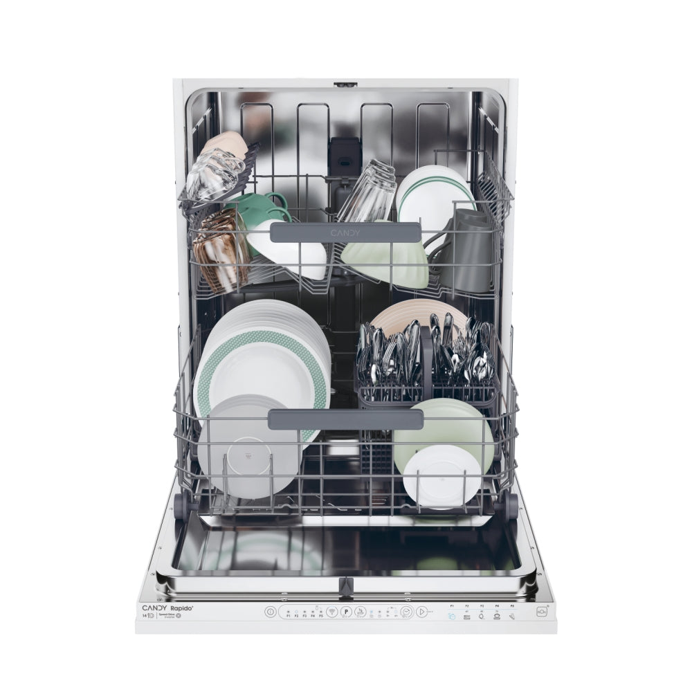 CANDY BI CS4E7L0W|32901624|Lavastoviglie 60 cm; Cernier sliding Classe Energetica : E ; 14 coperti;