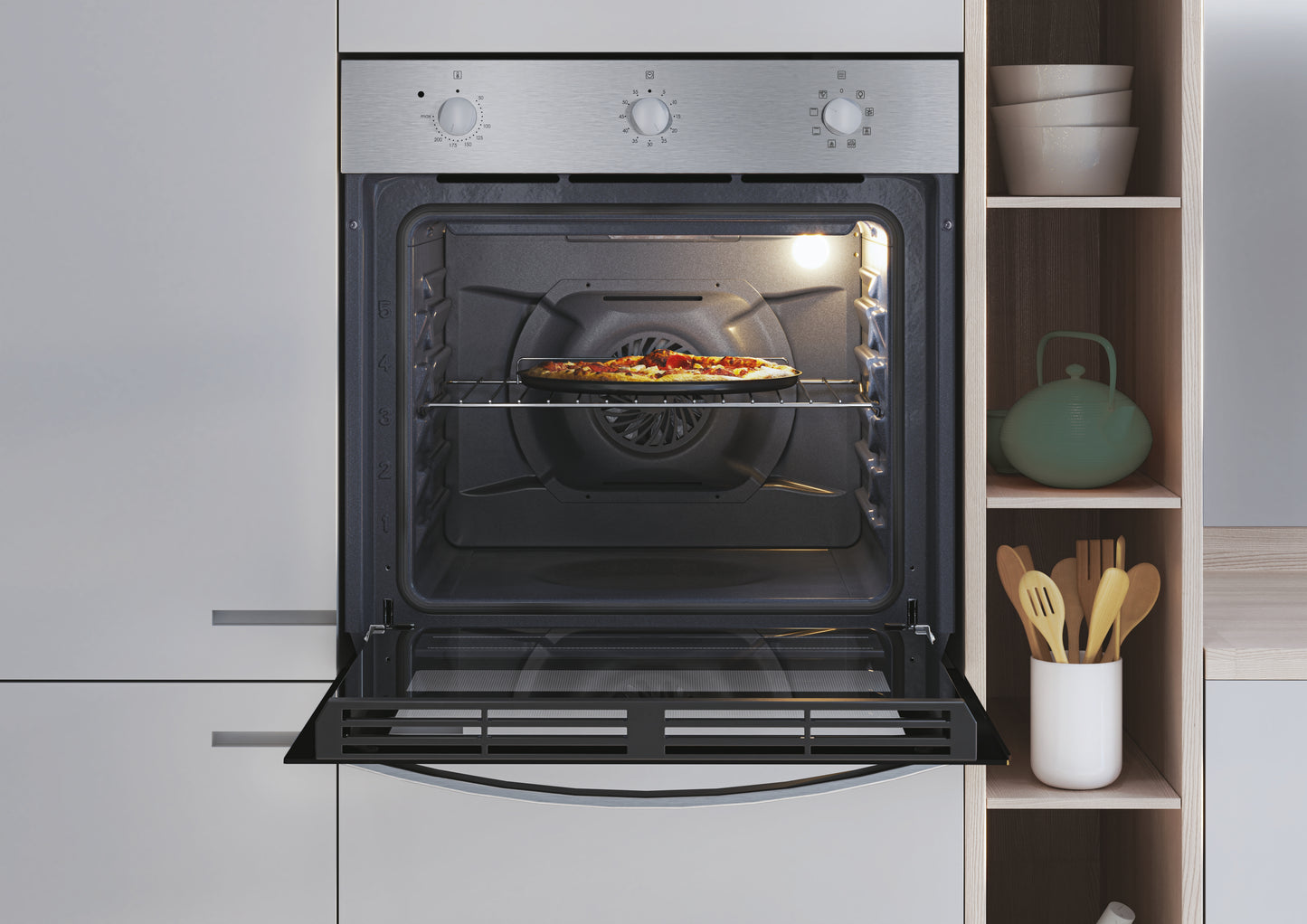 CANDY BI FIDCX602IT|33704375|Forno Multifunzione Tre manopole; 8 funzioni; 65L; Classe energetica: A