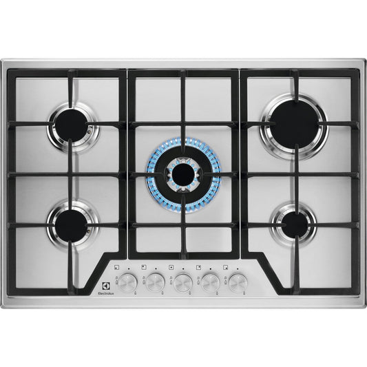 Electrolux BI   KGS7536SX   | 75 cm New Linea Slim Profilo 8 mm - 5 fuochi gas - Bruciatori ad alta