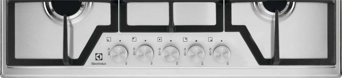 Electrolux BI   KGS7536SX   | 75 cm New Linea Slim Profilo 8 mm - 5 fuochi gas - Bruciatori ad alta