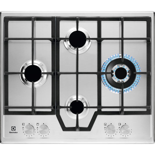 Electrolux BI   KGS64562SX   | 60 cm Linea Slim Profilo 8 mm - Step Power - 4 fuochi gas - Bruciator