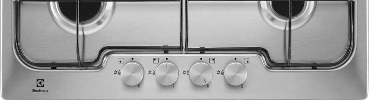 Electrolux BI   PX640UV   | 60 cm Soft - 4 fuochi gas - Bruciatori Fiamma Pura - 1 bruciatore Wok -
