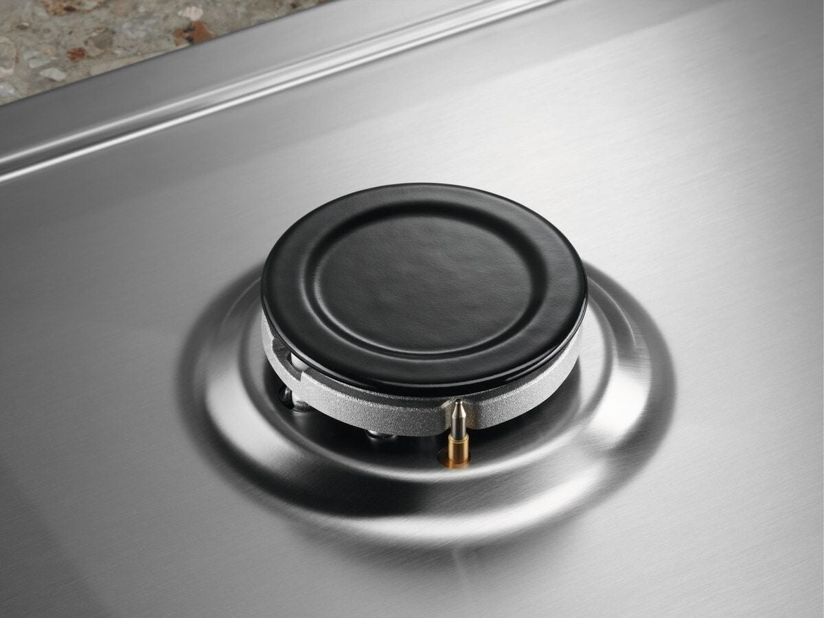 Electrolux BI   KGS6404SX   | 60 cm - Slim - Comandi Laterali - 4 fuochi gas - Bruciatori Fiamma Pur
