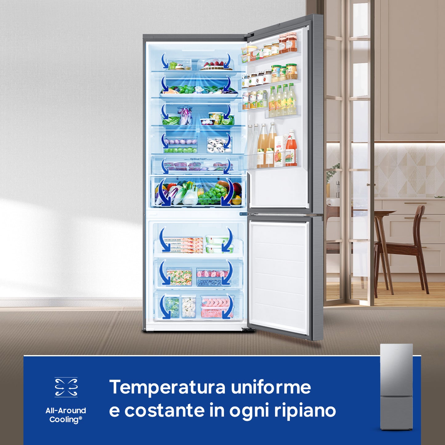 SAMSUNG BIANCO RB53DG703DS9EF | FRIGORIFERI | FRIGORIFERI COMBINATI | FRIGO COMBI NO FROST | COMBI 5