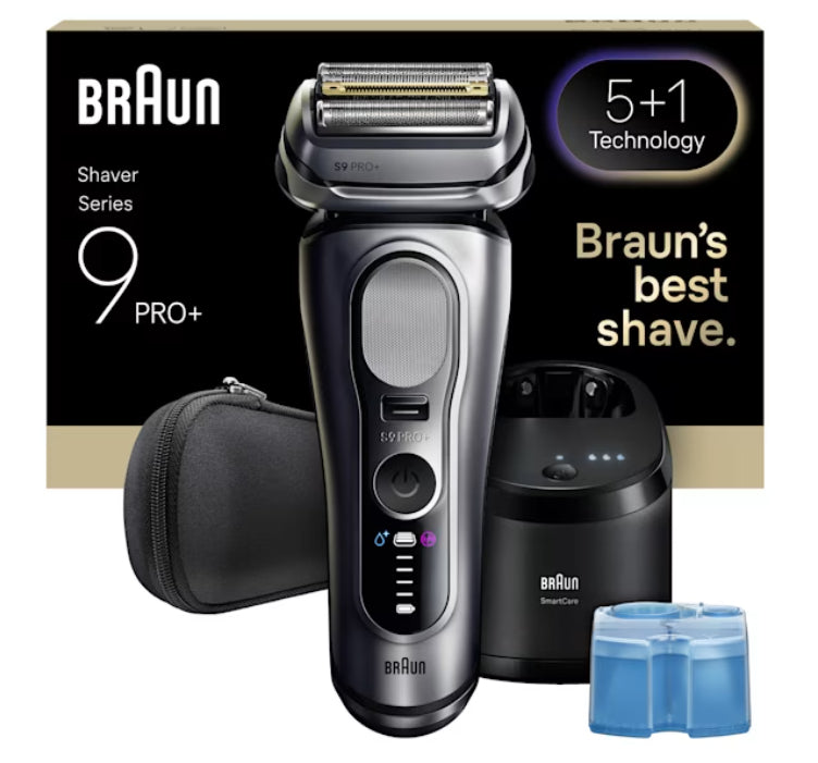 BRAUN PED 9667CC | CURA PERSONA | RASATURA | RASOIO ELETTRICO | RASOIO RIC. 5+1ELEM. W&D LED AUT.60M