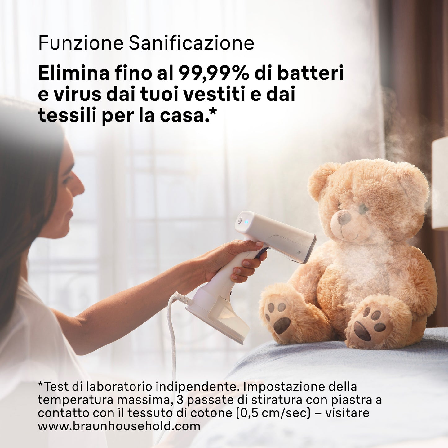 BRAUN PED GS5011PU | CASA | FERRI DA STIRO | FERRO VERTICALE | STIRATORE VERTICALE 1200W QUICKSTYLE