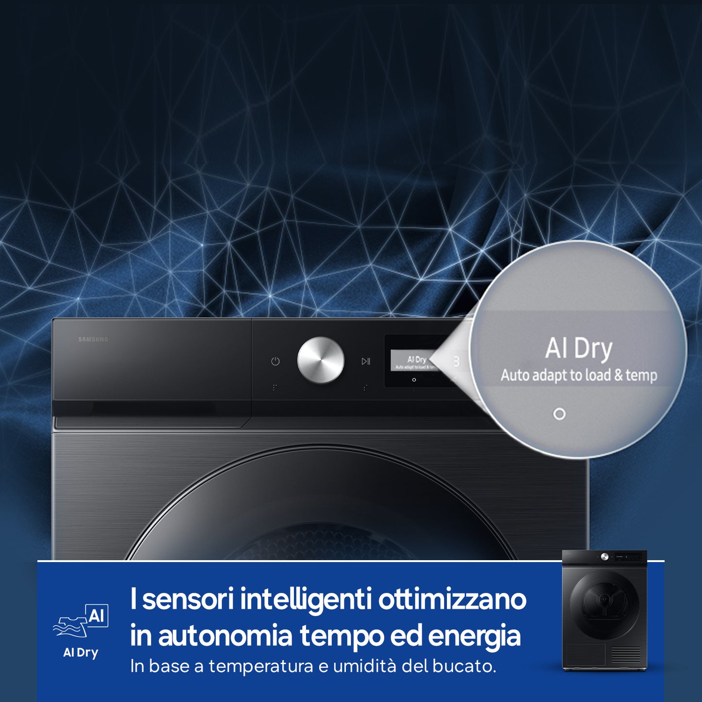 SAMSUNG BIANCO DV90DB7845GBU3 | ASCIUGATRICI | ASCIUGATRICI POMPA DI CALORE | ASCIUG. POMPA DI CALOR