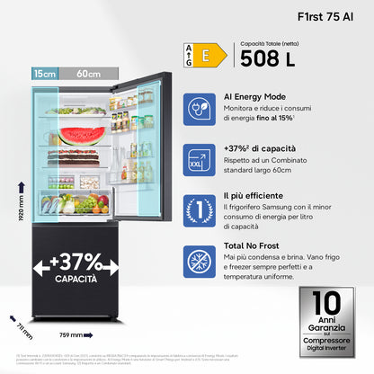SAMSUNG BIANCO RB50DG601EB1EF | FRIGORIFERI | FRIGORIFERI COMBINATI | FRIGO COMBI NO FROST | COMBI 5