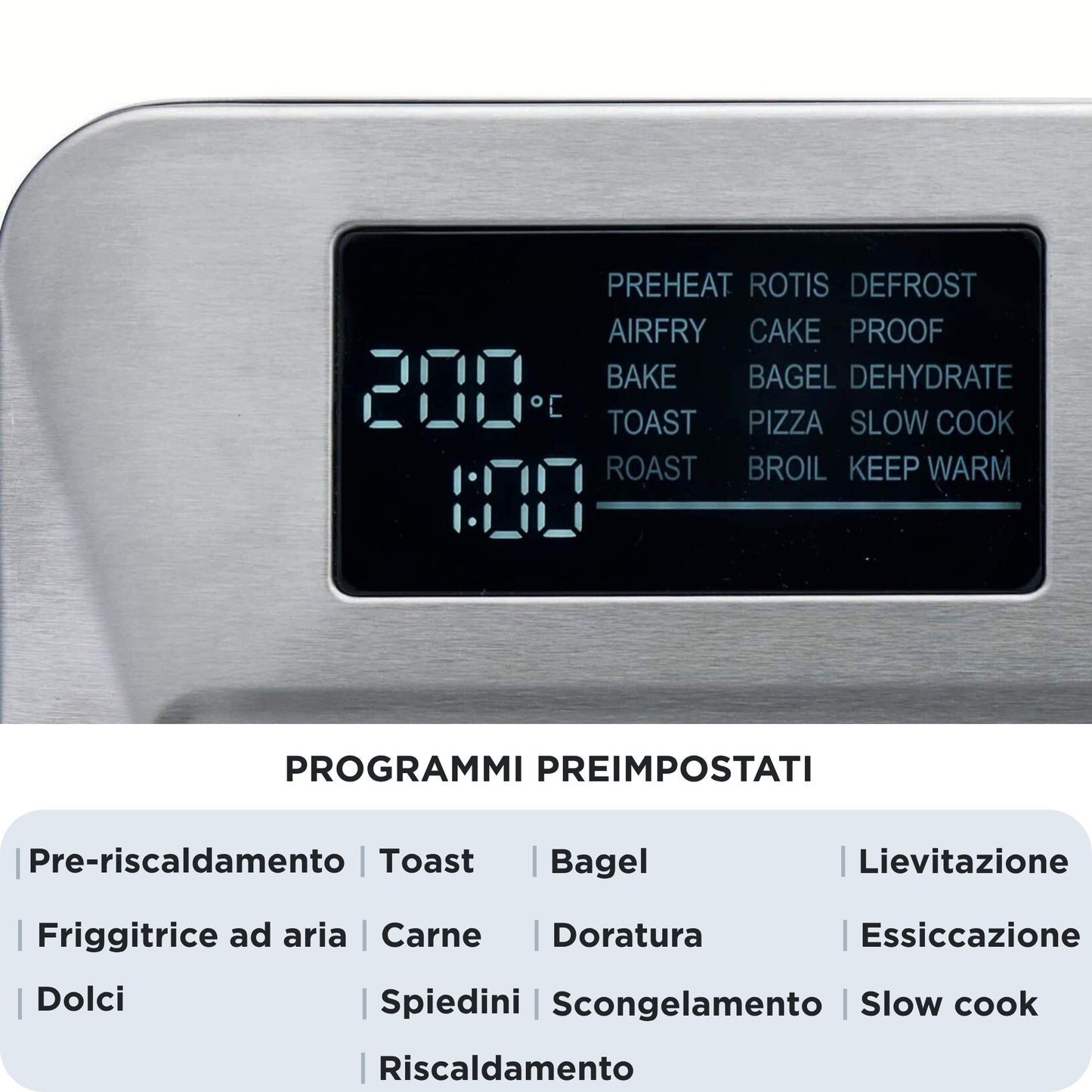 ARIETE PED 46291 | CUCINA | COTTURA CIBI | FORNETTI | FORNETTO EL. C/FRIGGITRICE 1700W 25LT TIMER IN