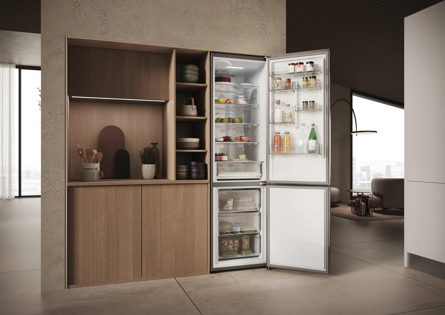 HAIER BIANCO HDPW3620CNPK | FRIGORIFERI | FRIGORIFERI COMBINATI | FRIGO COMBI NO FROST | COMBI 406LT