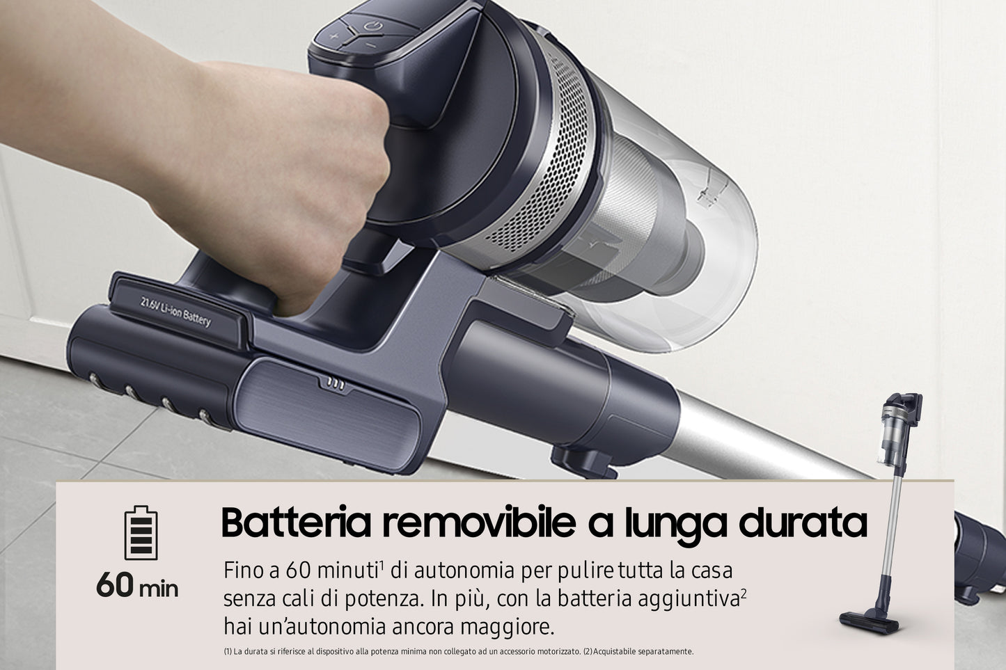 SAMSUNG PED VS15A60AGR5 | CASA | ASPIRAZIONE | SCOPE RICARICABILI | SCOPA RIC. S/SACCO 0.8LT 21.6V I