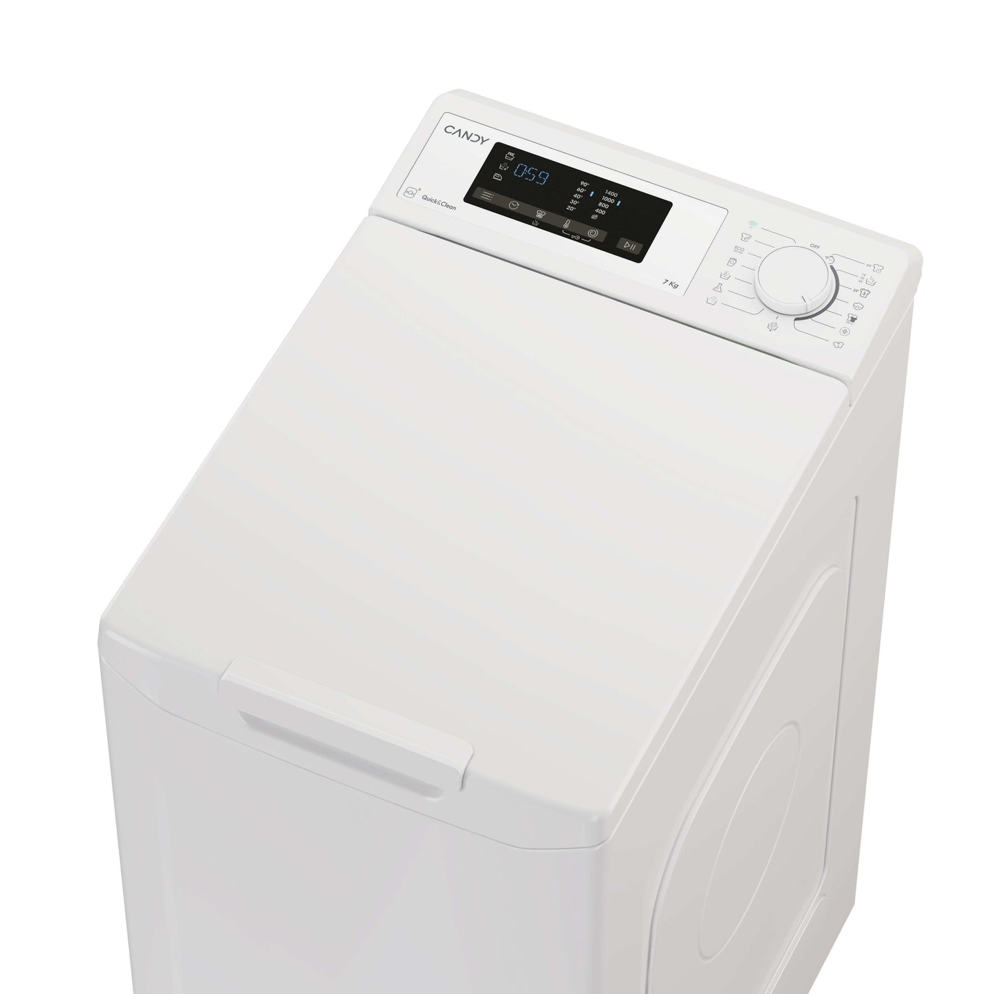 CANDY BIANCO TCA473D3S | LAVATRICI | LAVATRICI CARICO DALL'ALTO | LAV. C/ALTO 7-7,99KG | LAV.C/ALTO