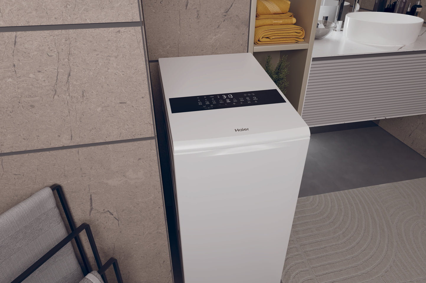 HAIER BIANCO HW90BPD13386US | LAVATRICI | LAVATRICI CARICO DALL'ALTO | LAV. C/ALTO 8KG-OLTRE | LAV.C