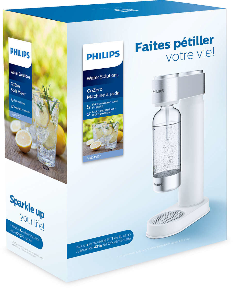 PHILIPS PED ADD4902WH | CUCINA | TRATTAMENTO BEVANDE | GASATORI | GASATORE 1LT SODA MAKER KIT BIANCO