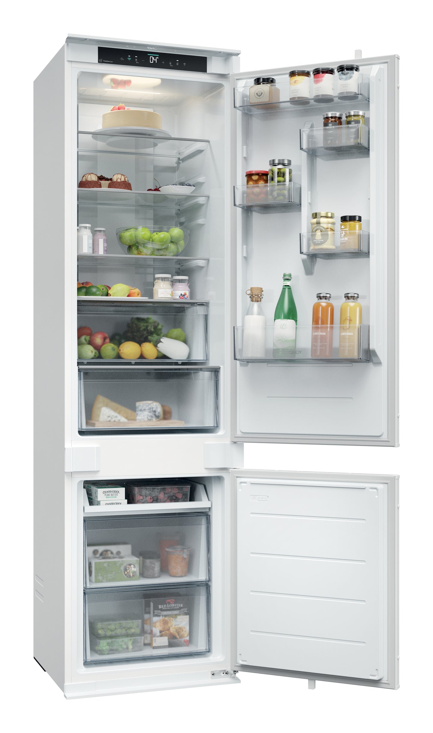 CANDY BI CNBQT3519EW|34901737|Combi 193cm Total no frost, classe energetica E, 281lt, 33db, controll