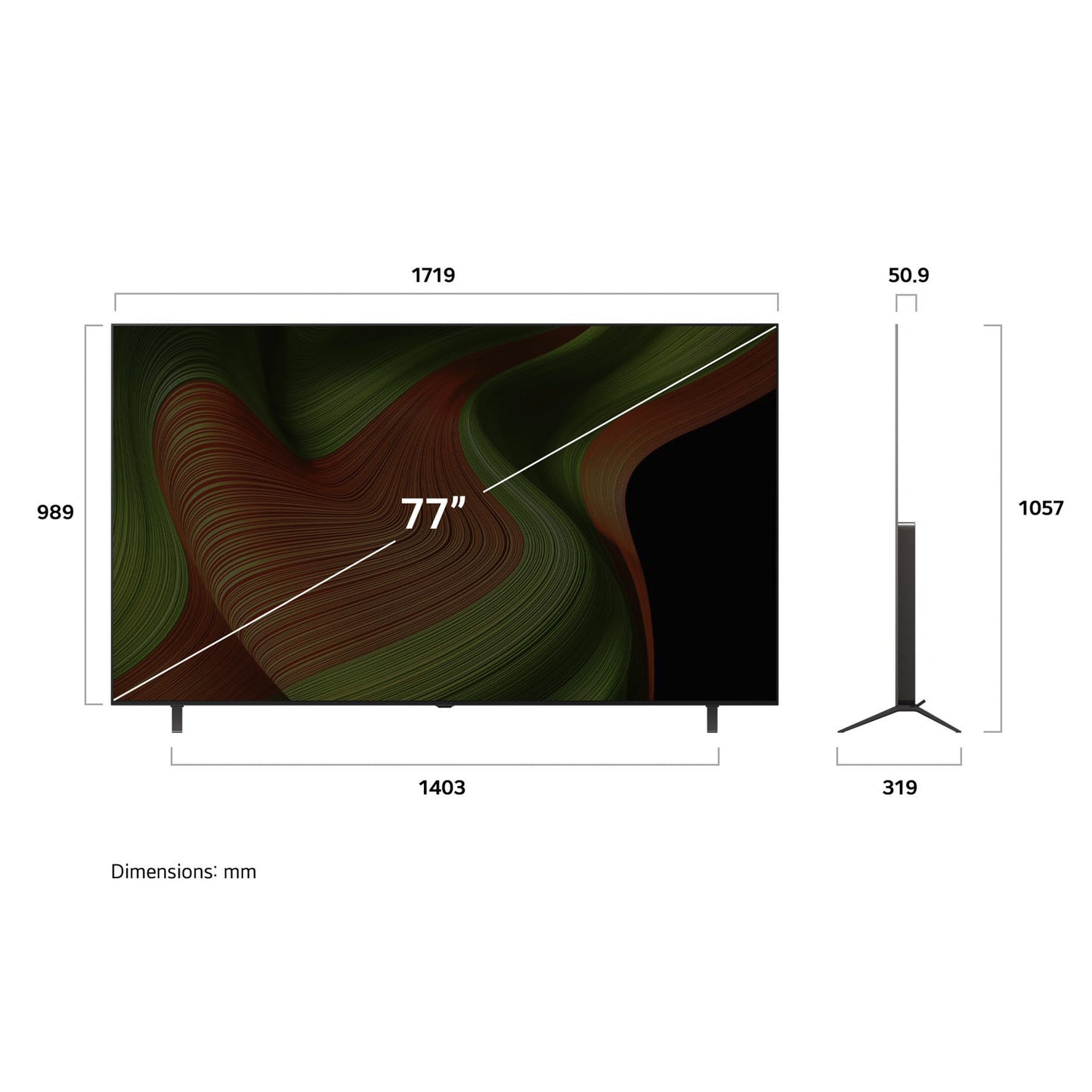 LG ELETTRONICA OLED77B56LA | TV | TV OLED | TV OLED 70" - 79" | TV OLED 77"UHD 4K DVBT2/S2 SMART WEB