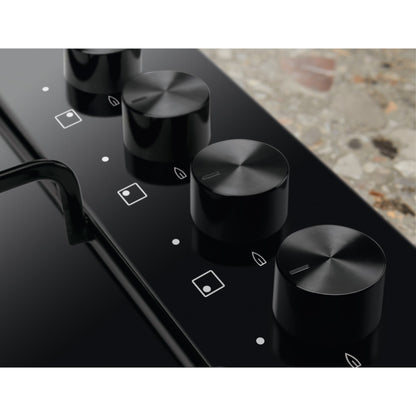 Electrolux BI   KGS6404B   | 60 cm - Slim - Comandi Laterali - 4 fuochi gas - Bruciatori Fiamma Pura