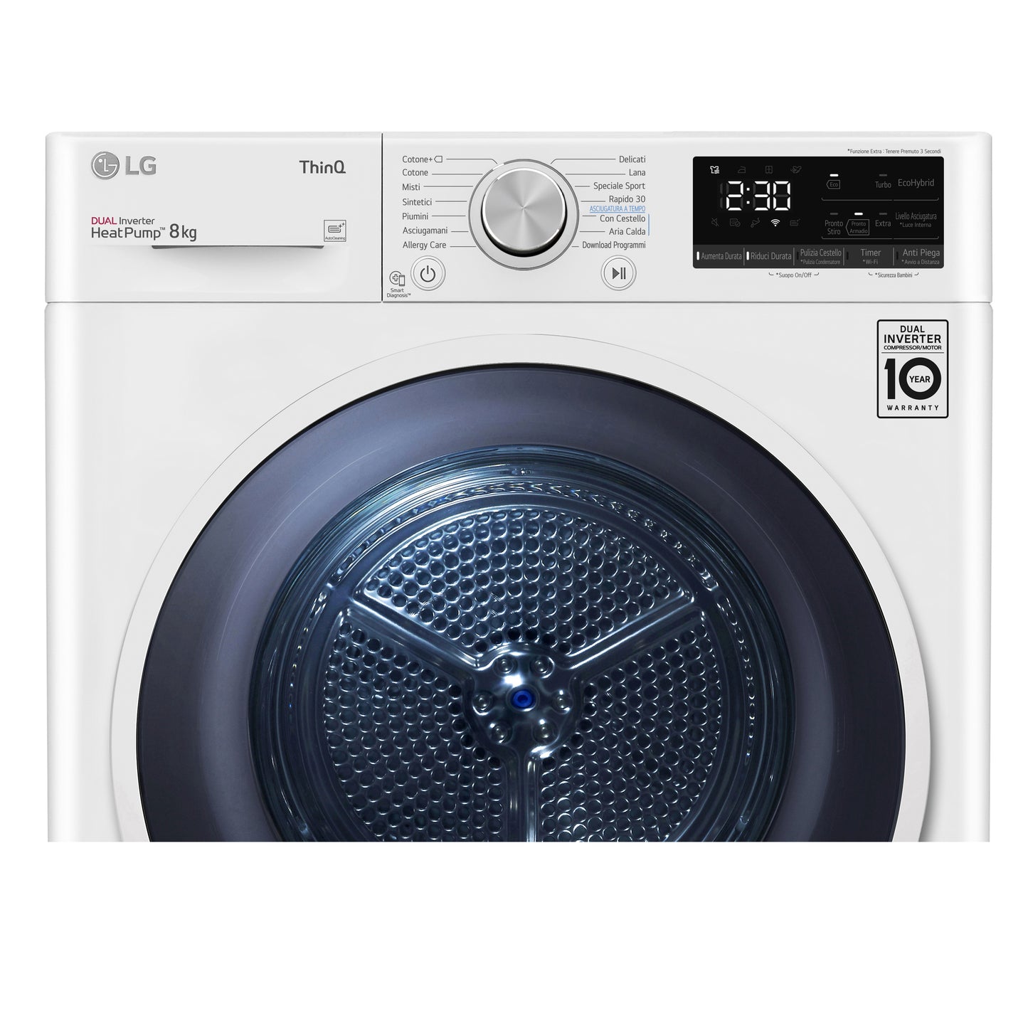 LG BIANCO RH80V9AVHN | ASCIUGATRICI | ASCIUGATRICI POMPA DI CALORE | ASCIUG. POMPA DI CALORE 8-8,99K