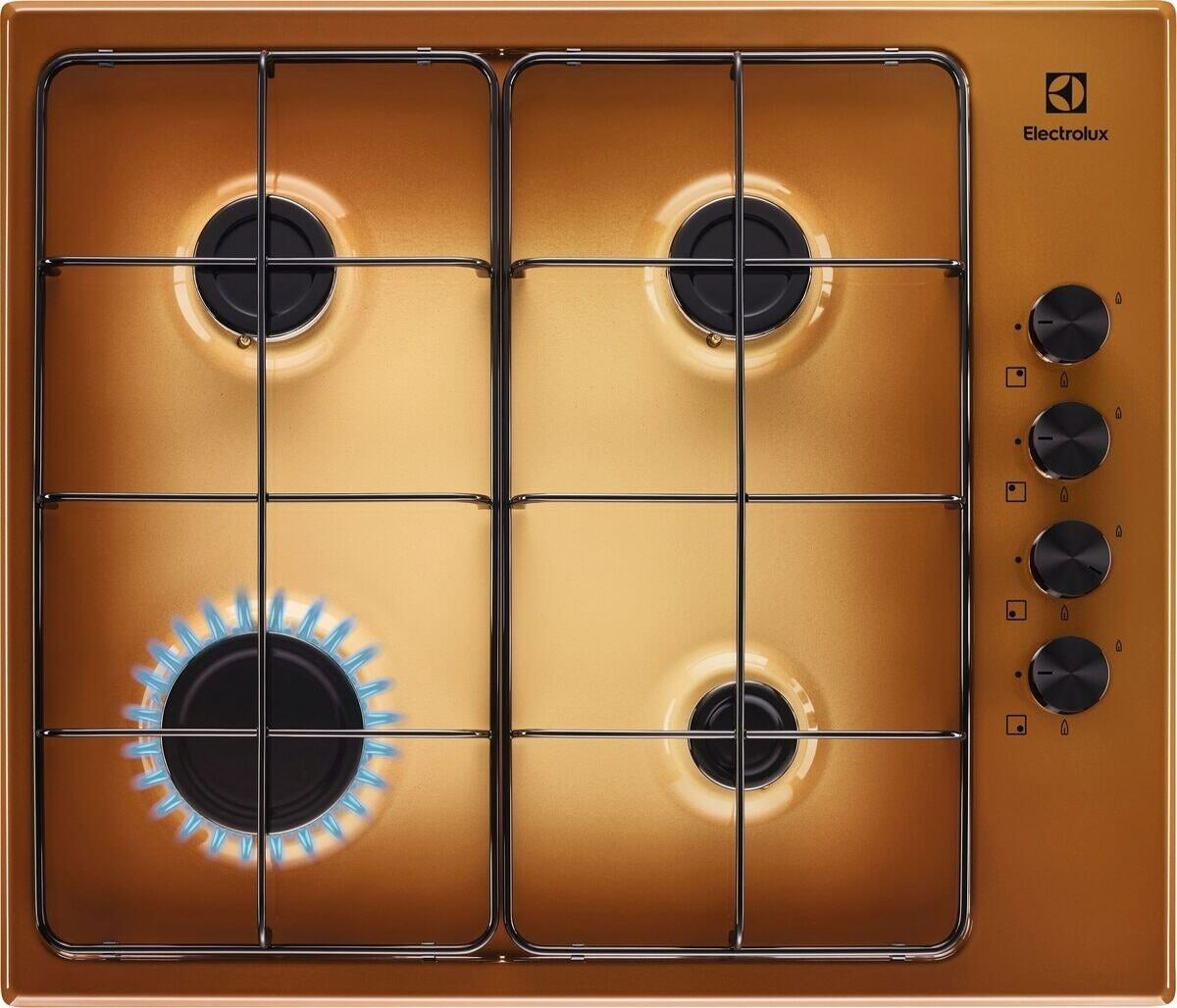 Electrolux BI   KGS6404T   | 60 cm - Slim - Comandi Laterali - 4 fuochi gas - Bruciatori Fiamma Pura