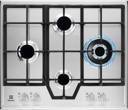 Electrolux BI   KGS64562SX   | 60 cm Linea Slim Profilo 8 mm - Step Power - 4 fuochi gas - Bruciator