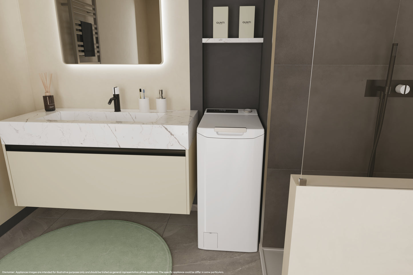 CANDY BIANCO TCA474TM5S | LAVATRICI | LAVATRICI CARICO DALL'ALTO | LAV. C/ALTO 7-7,99KG | LAV.C/ALTO