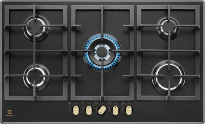 Electrolux BI   KGS9536RN   | 90 cm Slim 2.0 Profilo 8 mm - WOK- 5 fuochi gas - bruciatori ad alta e