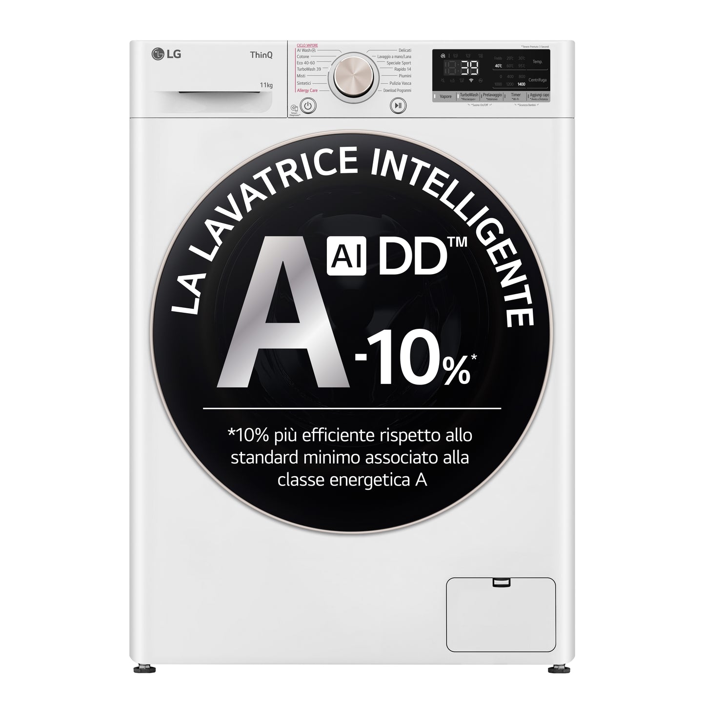 LG BIANCO F4R7011TSWG | LAVATRICI | LAVATRICI CARICO FRONTALE | LAV. C/FRONTALE 11-11,99KG | LAV.C/F