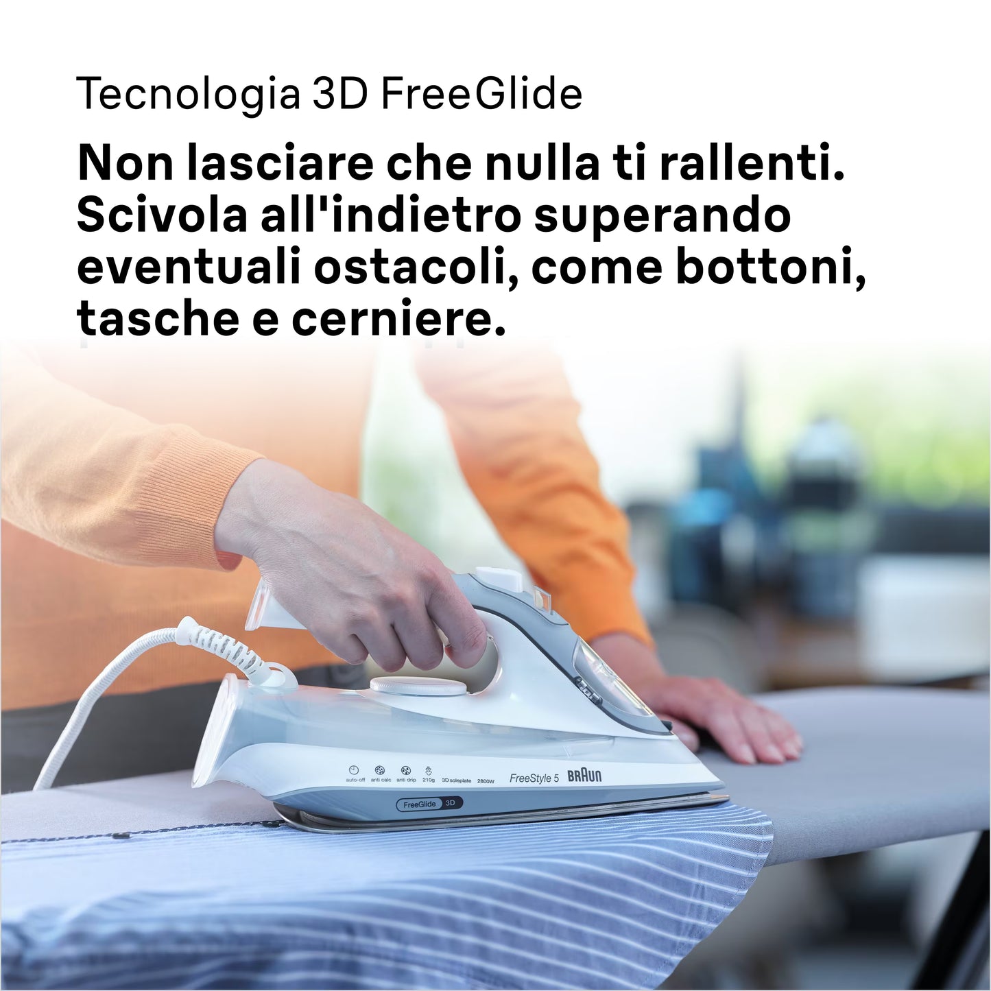 BRAUN PED SI5078GY | CASA | FERRI DA STIRO | FERRO VAPORE | FERRO VAPORE 2800W PIAST.SUPERCERAM. BIA