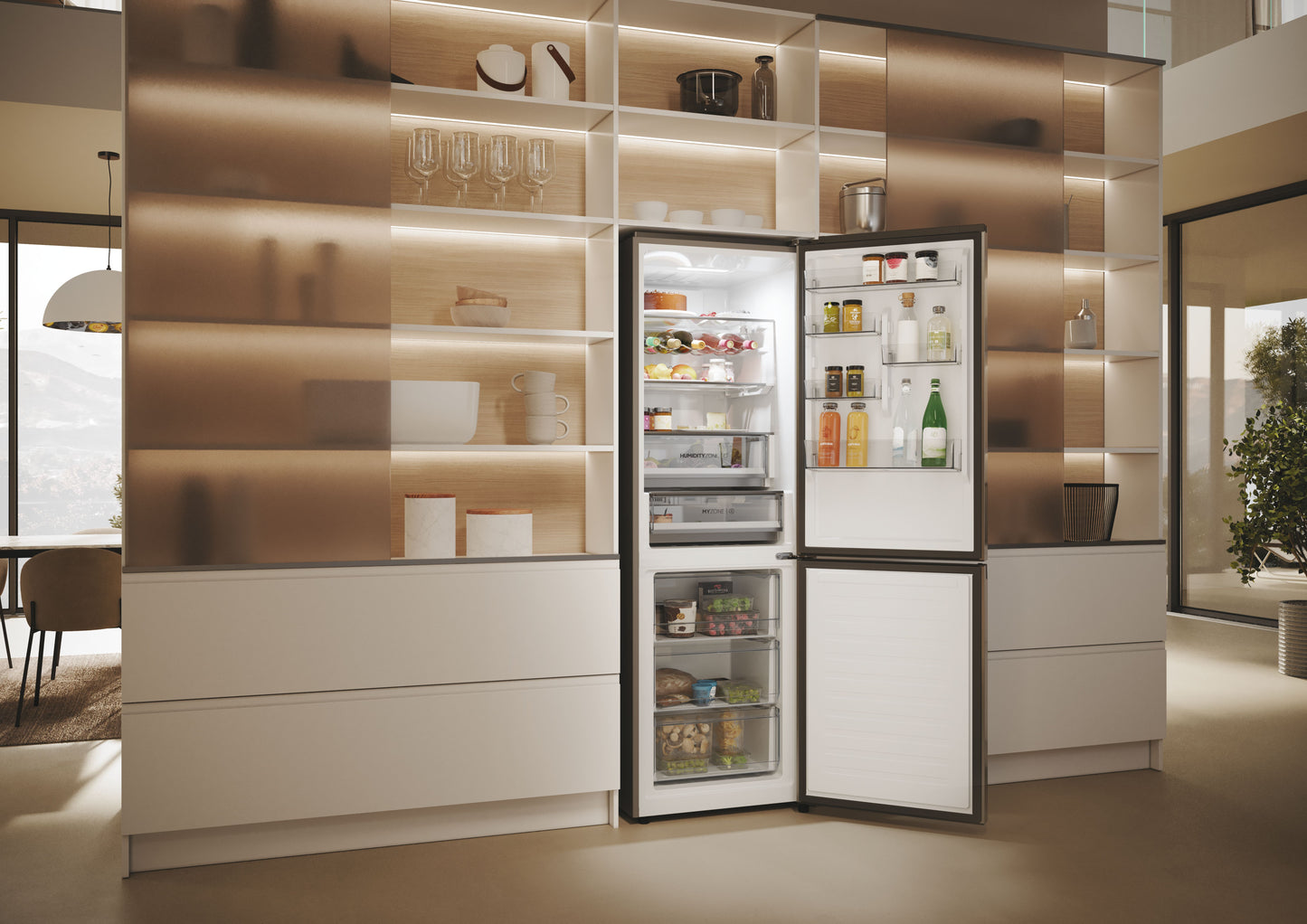 HAIER FS HDPW5618DNPK | 34005466 | COOLING FS | 2D 60 SERIE 5 | Bottom Freezer 2D | Refrigerator | C