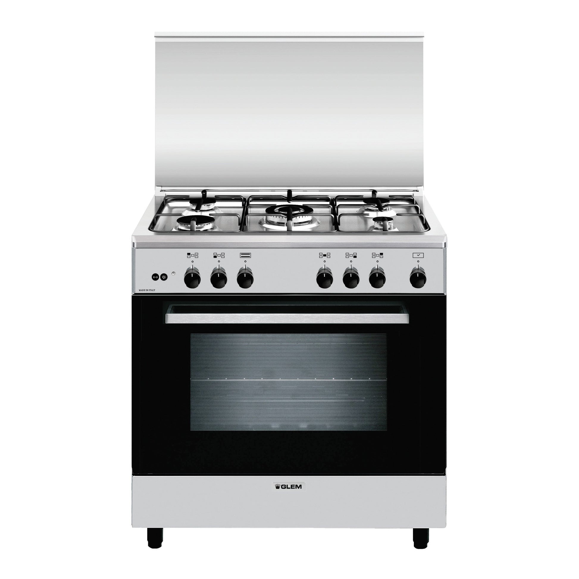 GLEM GAS BIANCO A855GI | CUCINE | CUCINE FORNO A GAS | CUCINA FORNO A GAS 80-89CM | CUCINA 80CM 4F+1