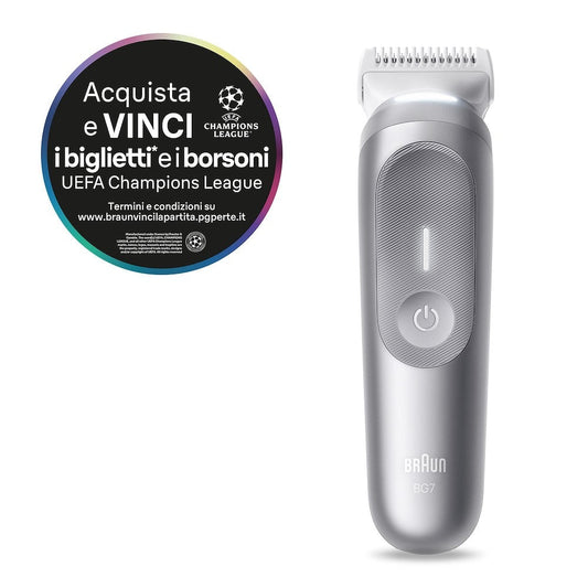 BRAUN PED BG7550 | CURA PERSONA | DEPILATORI | DEPILATORI | DEPILAT.CORP.UOMO RIC.AUT100M.IMPER.LUCE