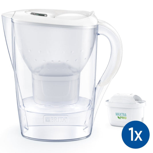 BRITA PED MARELLAWHITEPIU1MAXTRAPRO | CUCINA | TRATTAMENTO BEVANDE | CARAFFE FILTRANTI | CARAFFA FIL