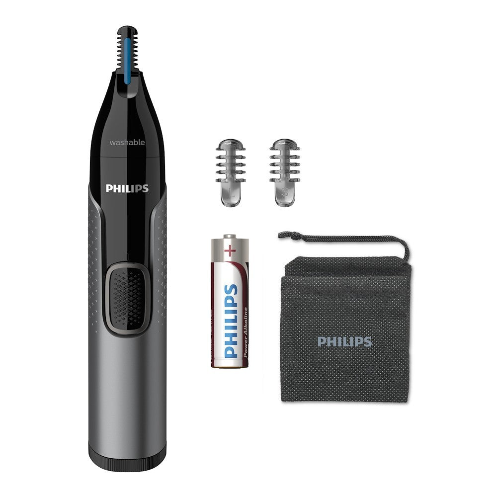 PHILIPS PED NT3650 | CURA PERSONA | RASATURA | REGOLA BARBA | REG.PELI NASO/ORECCHI 2PETT.3-5MM BATT
