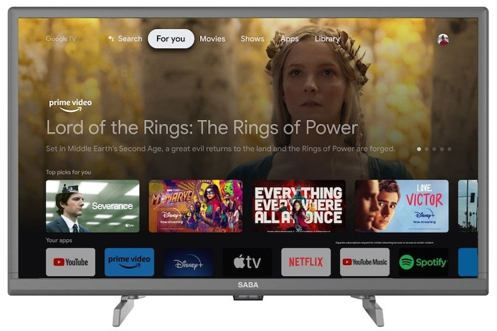 SABA ELETTRONICA SA24S78GTV | TV | TV LED | TV LED 22"-25" | TV LED 24"HD READY DVBT2/S2 SMART GOOGL