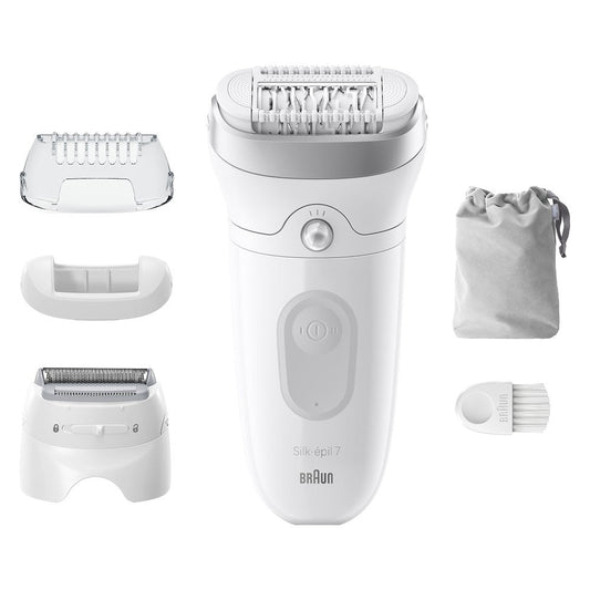 BRAUN PED SE7041 | CURA PERSONA | EPILATORI | EPILATORI NORMALI | EPILATORE WET&DRY 40PINZE BIANCO C