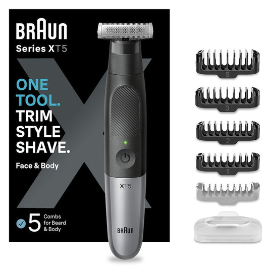 BRAUN PED XT5100FACEBODY | CURA PERSONA | RASATURA | REGOLA BARBA | REG.BARBA/CORPO RIC. W&D 5PETTIN