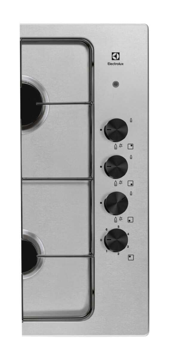 Electrolux BI   EGL62821OX   | 60 cm Soft - 3 fuochi gas e 1 piastra elettrica - Bruciatori Fiamma P