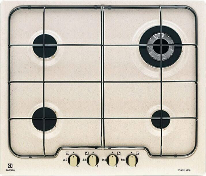 Electrolux BI   PS640RUV   | 60 cm Rustico Soft - 4 fuochi gas - Bruciatori Fiamma Pura - 1 bruciato