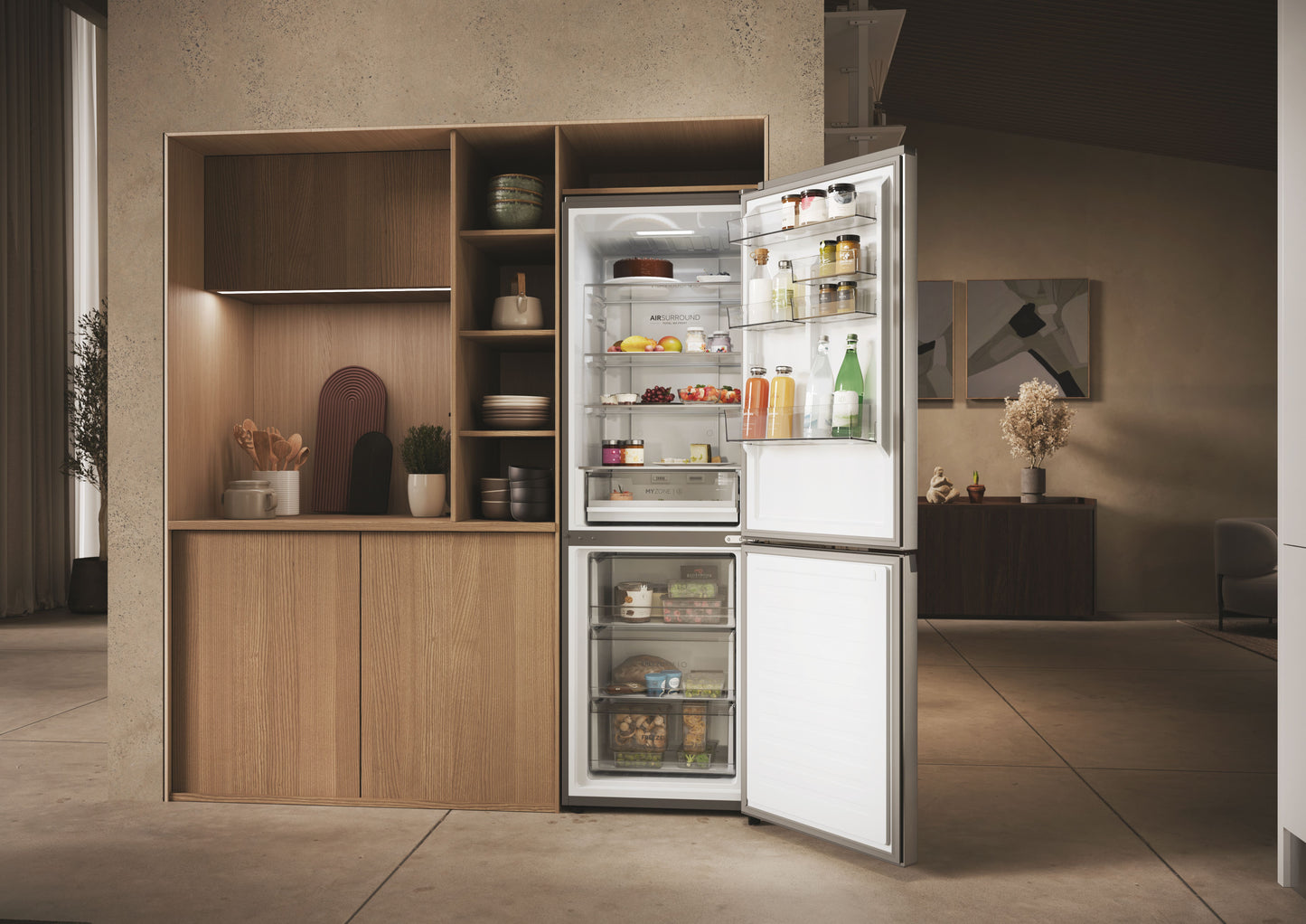 HAIER FS HDPW3618DNPK | 34005773 | COOLING FS | 2D 60 SERIE 3 | Bottom Freezer 2D | Refrigerator | C